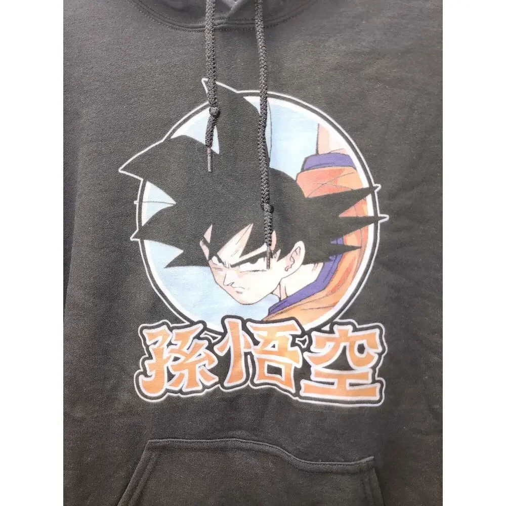 Gildan Dragon Ball Z Hoodie Mens Size Medium Black Graphic Fleece Pullover 3515 - Picture 2 of 8